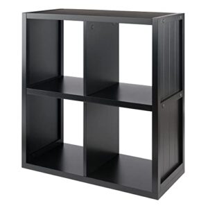 winsome timothy shelving, small, black