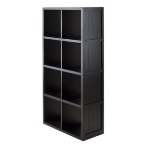 winsome timothy shelving, small, black