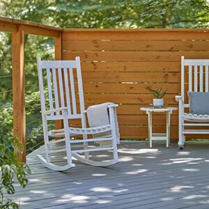 Shine Company Inc. 4332WT Vermont Porch Rocker, White