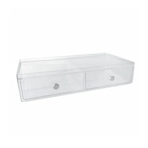 idesign inter-36460 2 drawer wide-clear, 1 x storage box