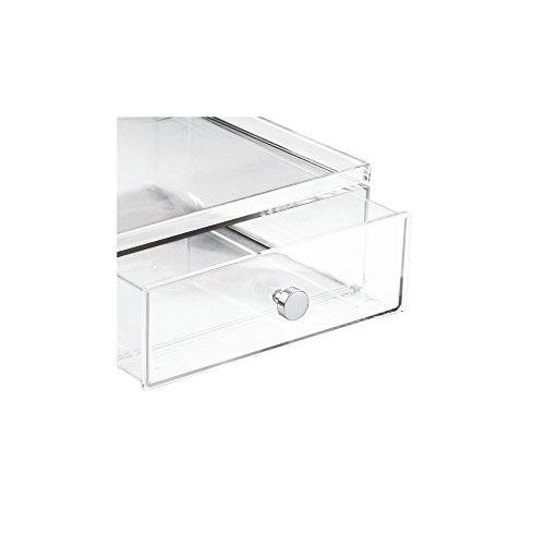 iDesign Inter-36460 2 Drawer Wide-Clear, 1 x Storage Box