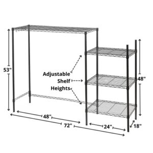 DormCo Suprima Adjustable Shelving - The Shelf Supreme - Black