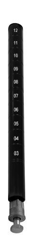 Quantum Storage P34BK-4 4-pack Posts for Wire Shelving, Black Finish, 34" Height x 1" Diameter