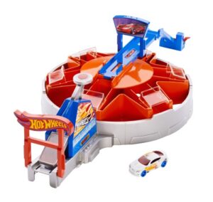 mattel hot wheels launching garage playset