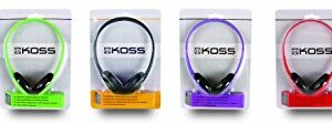 Koss KPH7G Portable On-Ear Headphone with Adjustable Headband - Green, 8.7 x 6.2 x 2.0