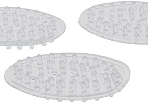 iDesign Plastic Soap Dish, Soap Saver, and Kitchen Sponge Holder - Set of 3, 0.75” x 3.25” x 4.75”, Clear