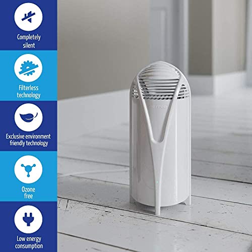 AirFree T800 Filterless Silent Air Purifier for Home I Requires No Filter, Fan, or Humidifier, Covers 180 sq ft - White