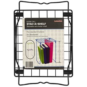 lockermate wire locker stac-a-shelf, 12-1/2"h x 10"w x 11-1/2"d, assorted colors