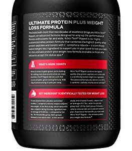 Protein Powder for Weight Loss MuscleTech Nitro-Tech Ripped Whey Protein Powder + Weight Loss Formula Lose Weight Weight Loss Protein Powder for Women & Men Vanilla, 2 lb(package may vary)