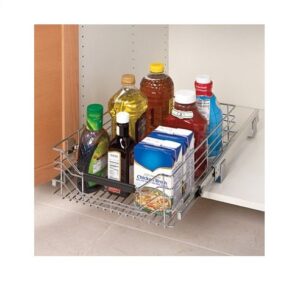 Seville Classics Chrome Wire Sliding Storage Drawer