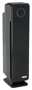 germ guardian air purifier for home, large rooms, h13 hepa filter, removes dust, allergens, smoke, pollen, odors, mold, uv-c light helps kill germs, 28 inch, black, ac5350b