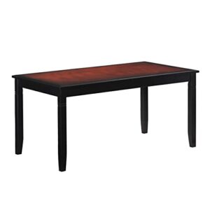 linon camden table, 36" w x 20.5" d x 18" h, cherry coffee