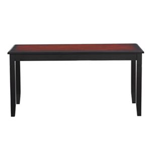 Linon Camden Table, 36" w x 20.5" d x 18" h, Cherry Coffee