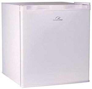 commercial cool ccr16w compact single door refrigerator and freezer, 1.6 cu. ft. mini fridge, white