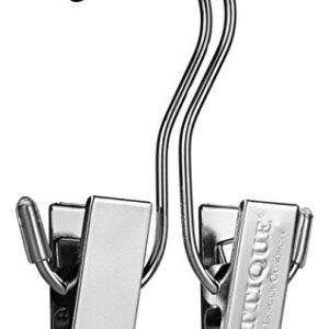 NEW IMPROVED SYSTEM- Boot Stax: Vertical Hanging Boot Rack, Boot Storage, Boot Organizer: 1 Vertical Rod that Swivels + 6 Silver Boot Hangers (Silver)