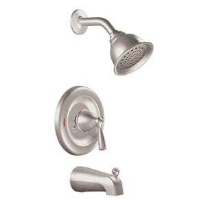 Moen 82910SRN Banbury Posi-Temp Pressure Balanced Tub and Shower Trim, 6.00 x 8.00 x 4.00, Spot Resist Brushed Nickel