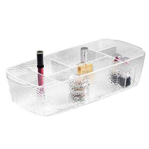 idesign large rain divided cosmetic bin