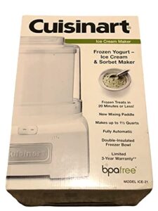 cuisinart 1-1/2 quart ice cream maker