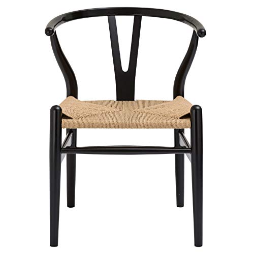 POLY & BARK Weave Chair, Single, Black