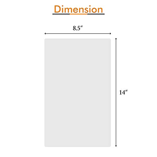 TYH Supplies 100-Pack Legal Size 8.5 x 14 Inches 3 Mil Clear Hot Glossy Thermal Laminating Pouches Lamination Sheet Laminator Pockets