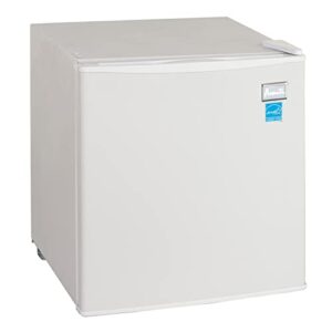 avanti ar17t0w 1.7 cubic foot refrigerator, 20.3" x 18" x 18.3", white