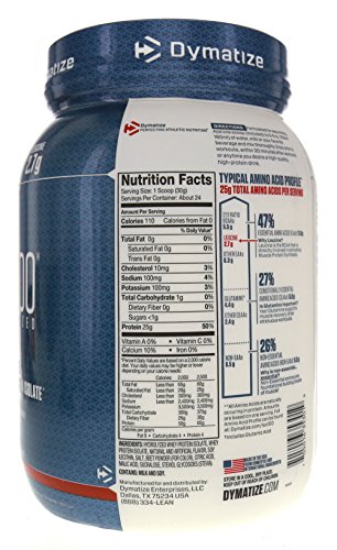 Dymatize ISO 100 Hydrolyzed Whey Protein Isolate - Strawberry- 1.6 lbs