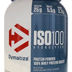 Dymatize ISO 100 Hydrolyzed Whey Protein Isolate - Strawberry- 1.6 lbs