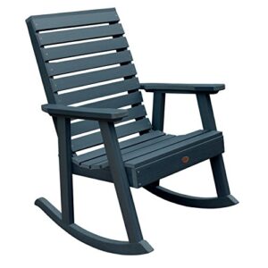 highwood ad-rkch2-nbe weatherly rocking chair, nantucket blue