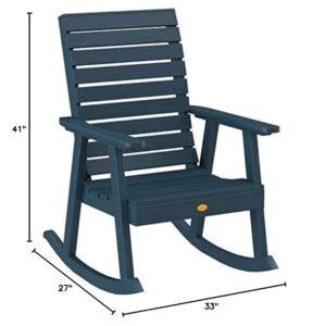 Highwood AD-RKCH2-NBE Weatherly Rocking Chair, Nantucket Blue