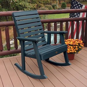 Highwood AD-RKCH2-NBE Weatherly Rocking Chair, Nantucket Blue