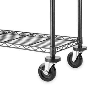 whitmor wheels for whitmor supreme shelving units - heavy duty supports up to 500 pounds (set of 4)