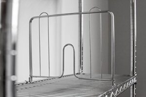 omega 14" wide chrome wire shelf divider