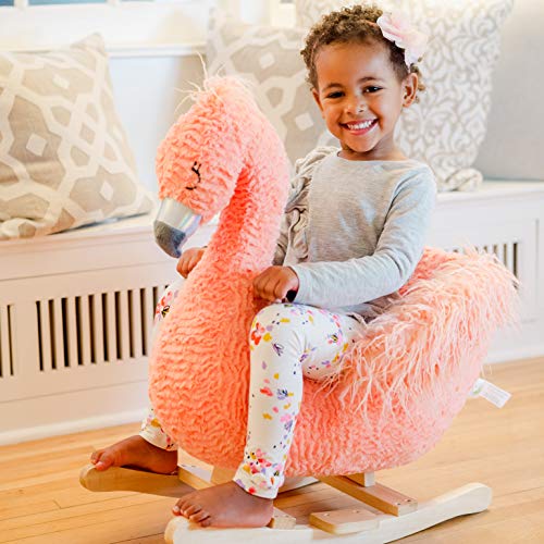 Soft Landing | Joyrides | Sit-in Character Rocker - Flamingo