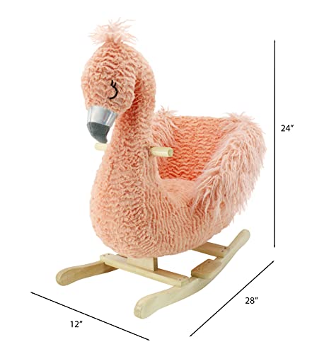 Soft Landing | Joyrides | Sit-in Character Rocker - Flamingo