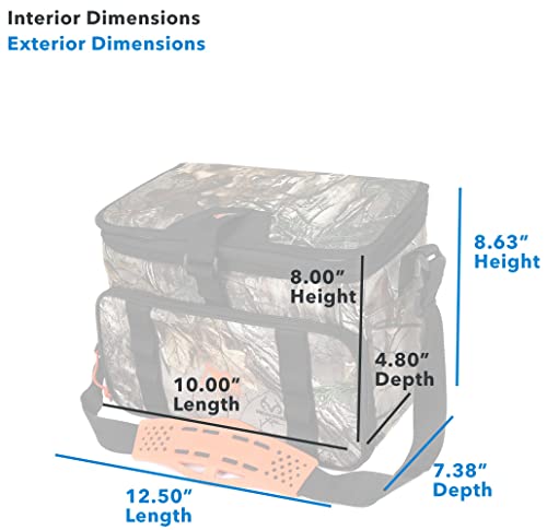 Arctic Zone 12 Can Realtree Zipperless HardBody Cooler Bag, Camo