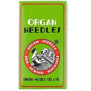 organ hl x 5 needles for juki tl2000qi, tl2010q, tl98 series, janome 1600p and janome 1600p-qc machines size 100/16