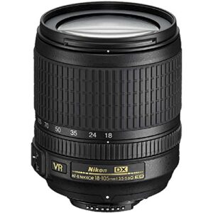 Nikon 18-105mm f/3.5-5.6 AF-S DX VR ED Nikkor Lens for Nikon Digital SLR Cameras (Renewed)