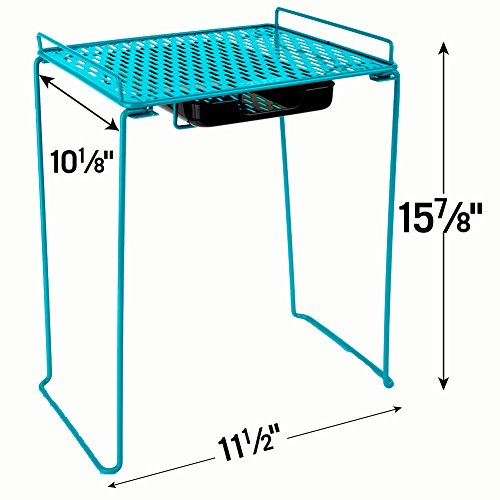 Five Star Extra Tall Locker Shelf and Drawer, Holds 100 lbs., 14 in. Clearance, Fits 12 in. Width Lockers, Locker Accessories, Teal (73363)