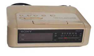 sony dream machine icf-c240 digital alarm clock radio vintage 1980's am/fm beige