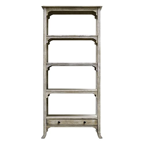 Uttermost Bridgely Aged Etagere, White