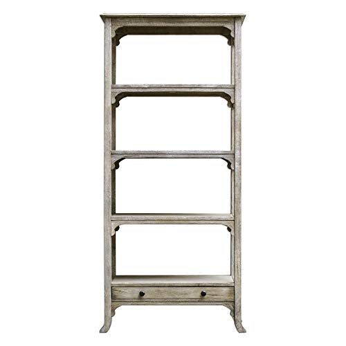 Uttermost Bridgely Aged Etagere, White