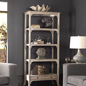 Uttermost Bridgely Aged Etagere, White