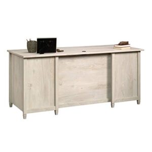 Sauder Edge Water Executive Desk, L: 65.12" x W: 29.53" x H: 29.37", Chalked Chestnut finish