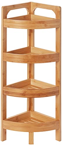 31.5" 4 Tier Bamboo Corner Storage Shelf By Trademark Innovations