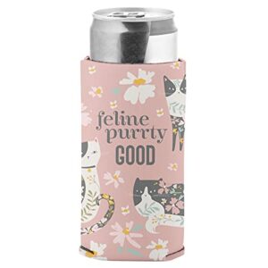 karma slim can cooler, one size, cat