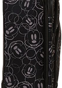 American Tourister Disney Softside Luggage with Spinner Wheels, Mickey Mouse Multi-Face, 21-Inch