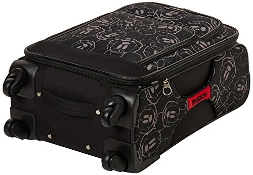 American Tourister Disney Softside Luggage with Spinner Wheels, Mickey Mouse Multi-Face, 21-Inch