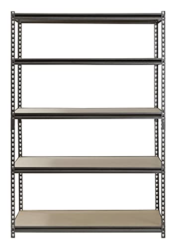 Hardware & Outdoor Heavy Duty Garage Shelf Steel Metal Storage 5 Level Adjustable Shelves Unit 72" H x 48" W x 24" Deep