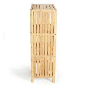 ToiletTree Products Bamboo Freestanding Organizing Shelf - Wooden Bathroom Shelf to Store Toiletries - Bamboo Shelf to Use in The Bathroom, Bedroom, and More - 4-Tier Shelf