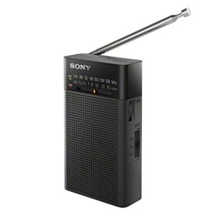 Sony ICFP26 Portable AM/FM Radio (Black) Bundles (Battery Bundle)